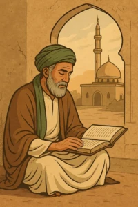 حضرت سلیمان فارسی رضی اللہ عنہ کی اسلامی زندگی کا عکس پیش کرتی تصویر